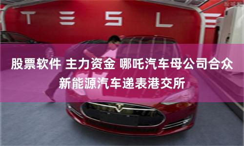 股票软件 主力资金 哪吒汽车母公司合众新能源汽车递表港交所